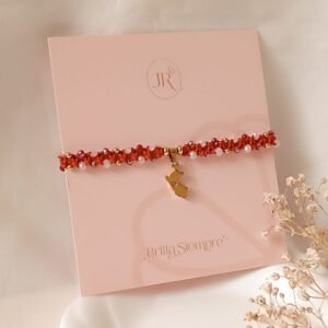 Pulsera Duo Peruana Bonita Borgoña