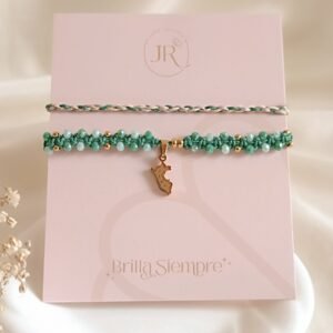 Pulsera Duo Peruana Bonita Green