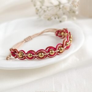 Macramé Aura Borgoña