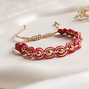 Macramé Aura Borgoña