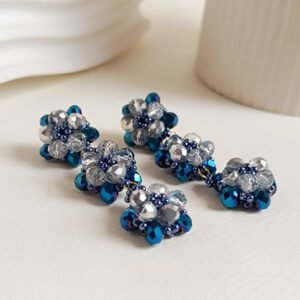 Maxi Arete - Flower Azul