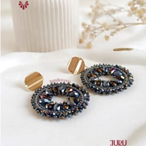 Maxi Arete - Summer D'Luxe Negro Tornasol